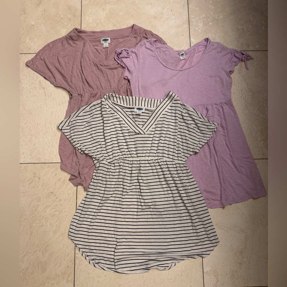 Bundle of 3 Old Navy Maternity Shirts